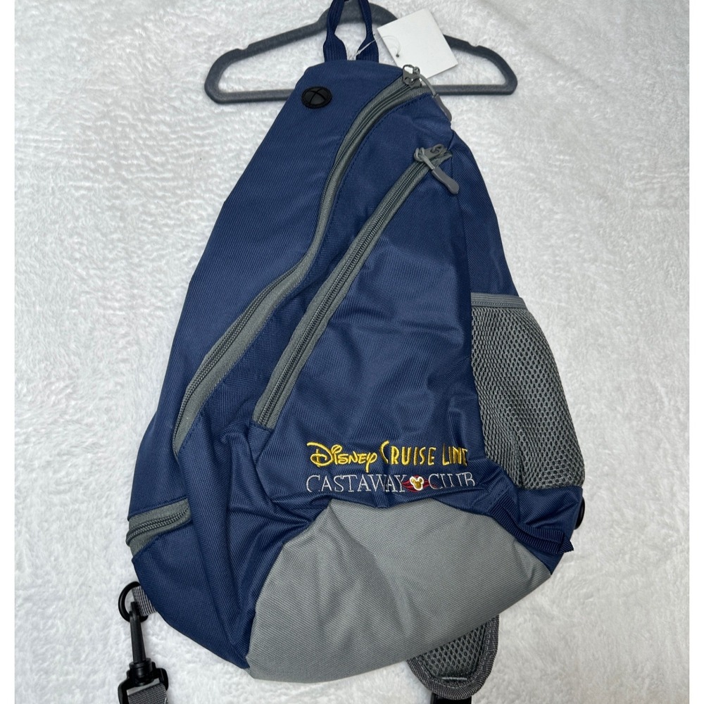 Disney Sling Backpack Blue Cruise Line Castaway Club NWT
